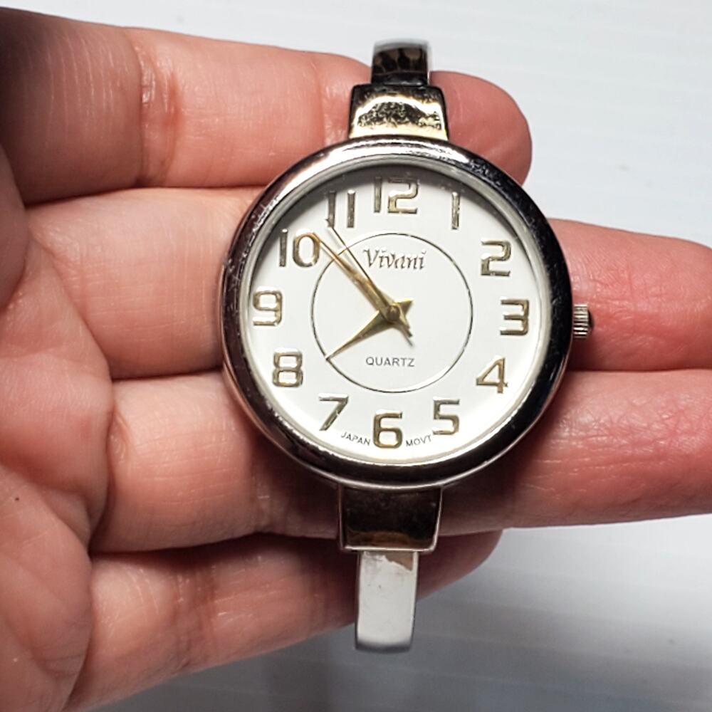 Vivani PC21J Lady Cuff Watch Untested Large Face Casual